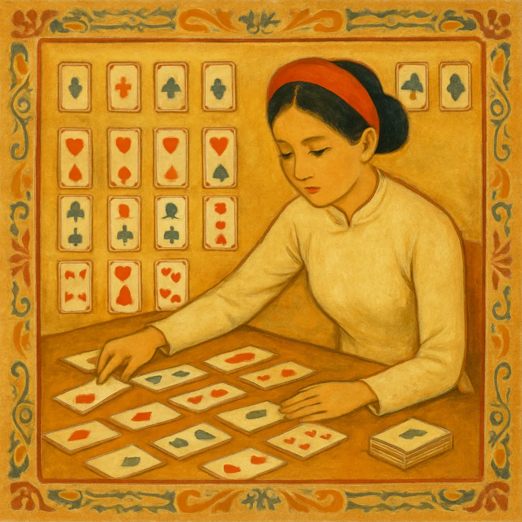 Cách chơi FreeCell — Solitaire có 4 ô trống