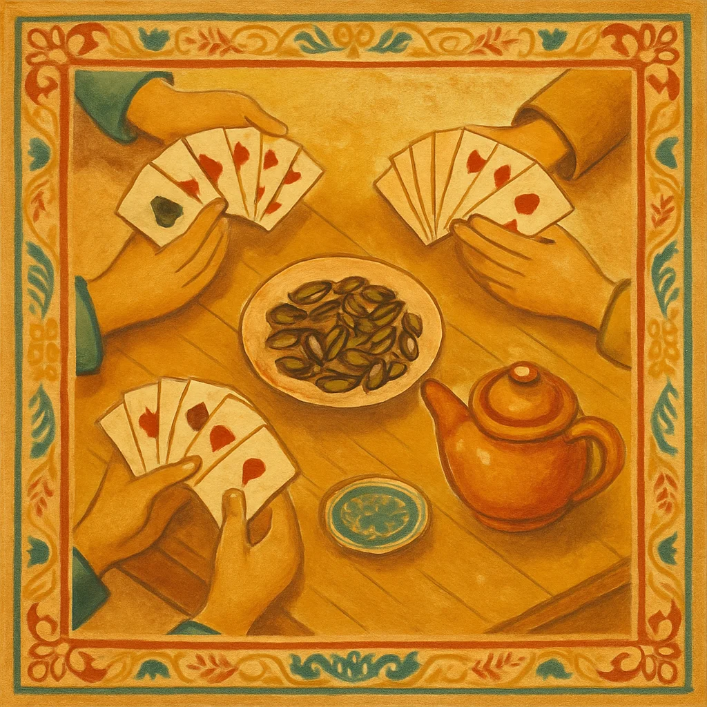 Cách chơi Sâm Lốc cơ bản cho người mới từ A đến Z — minh hoạ retro Saigon