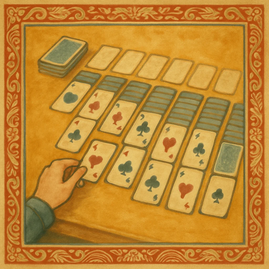Cách chơi Spider Solitaire — luật 1/2/4 chất