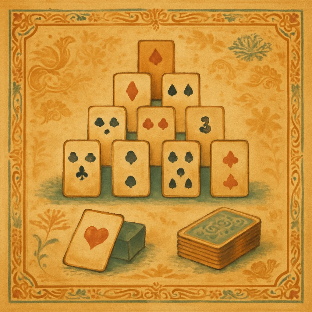 Cách chơi TriPeaks Solitaire — bài 3 đỉnh tam giác