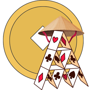 Đánh Bài 66 logo — bài Tây tháp + nón lá