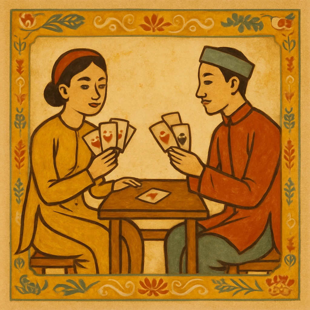 Sâm Lốc vs Tiến Lên: khác biệt và chọn chơi cái nào? — minh hoạ retro Saigon
