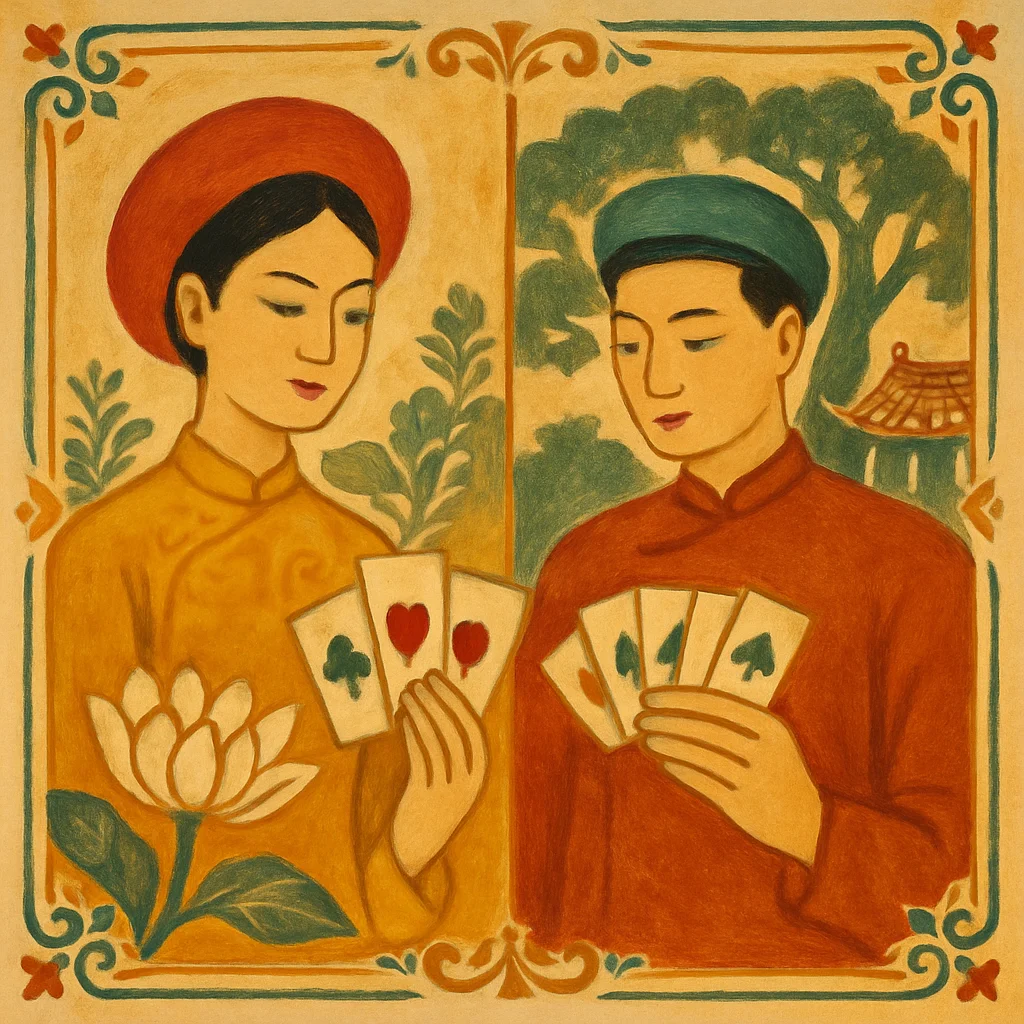 Tiến Lên Miền Nam vs Miền Bắc — Kai phân tích khác biệt — minh hoạ retro Saigon
